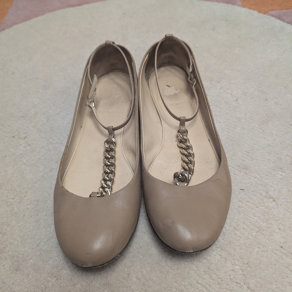 J. Crew Chain T Strap Flats